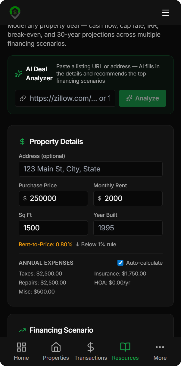 AI deal analyzer